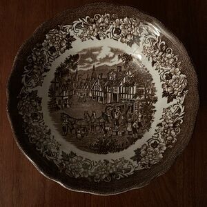 Royal Staffordshire bowls-brown